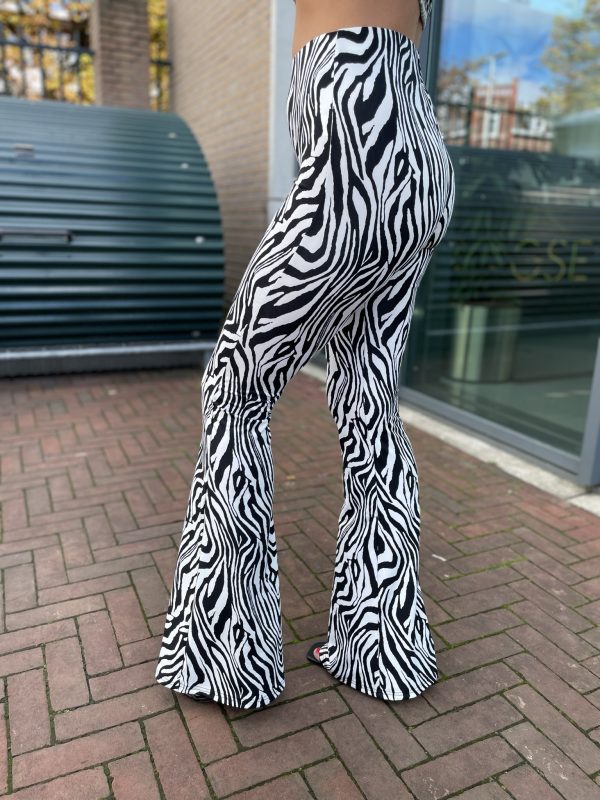 Zebra -"Hailey"- Stretchy Flared Pants